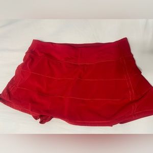 Lululemon Pace Rival Skirt, Dark Red Size 8
